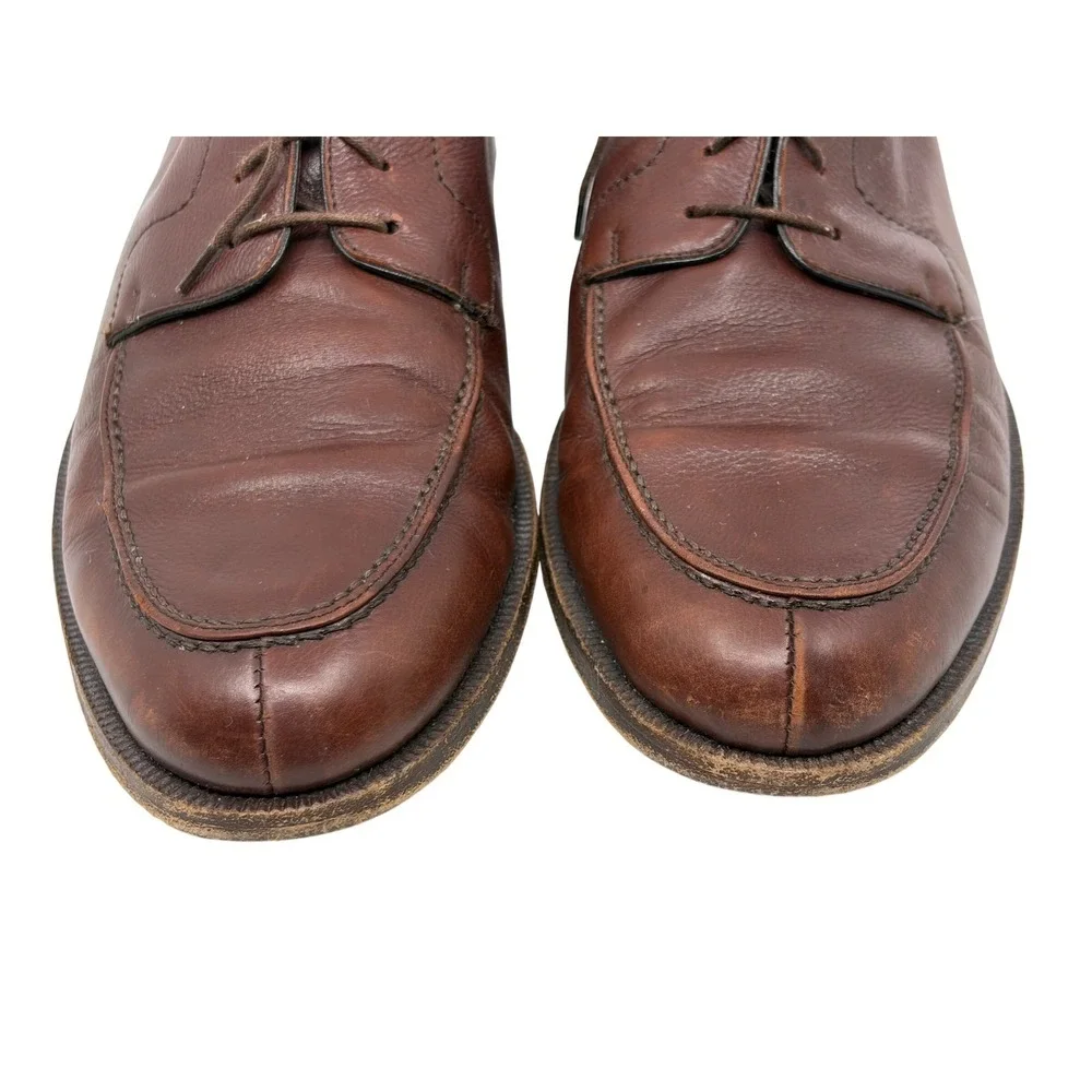 Cole Haan Mens Brown Leather Split Toe Derby Lace Up Dress Shoes Size 10 B